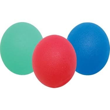 Silikon Egzersiz (Stres) Topu – Yumuşak / Orta (Yeşil / Mavi / Kırmızı)